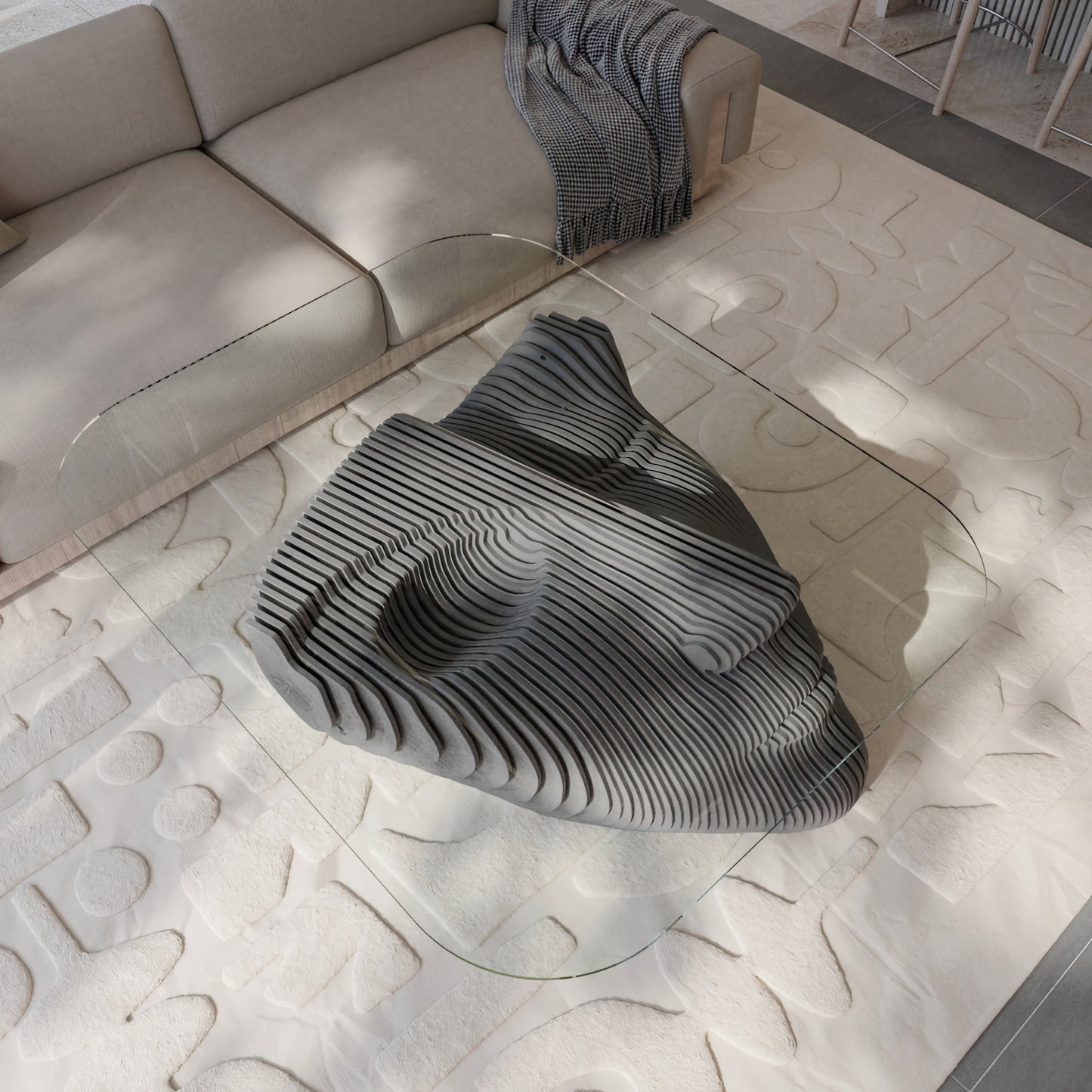 Asteris: Glass Coffee Table