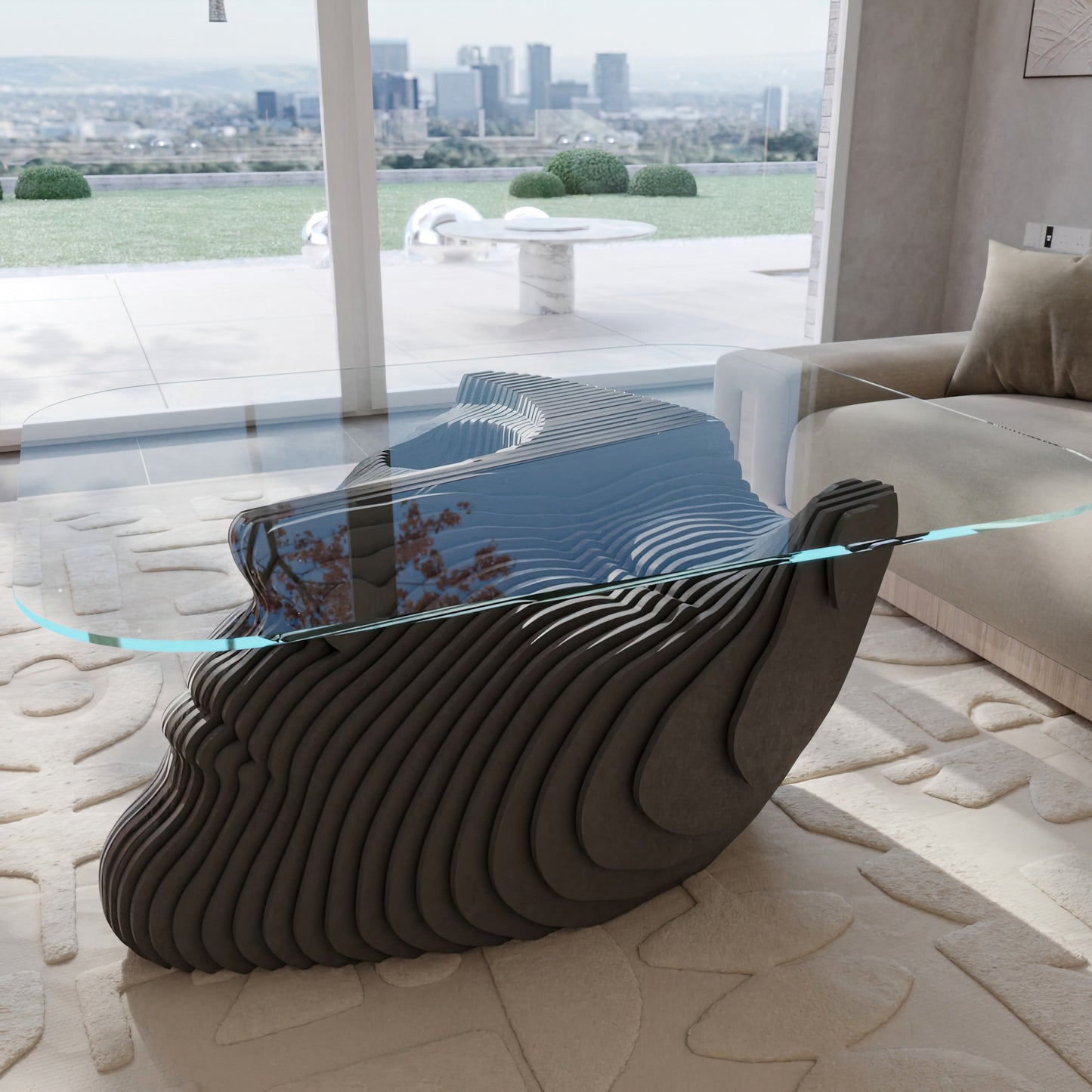 Asteris: Glass Coffee Table