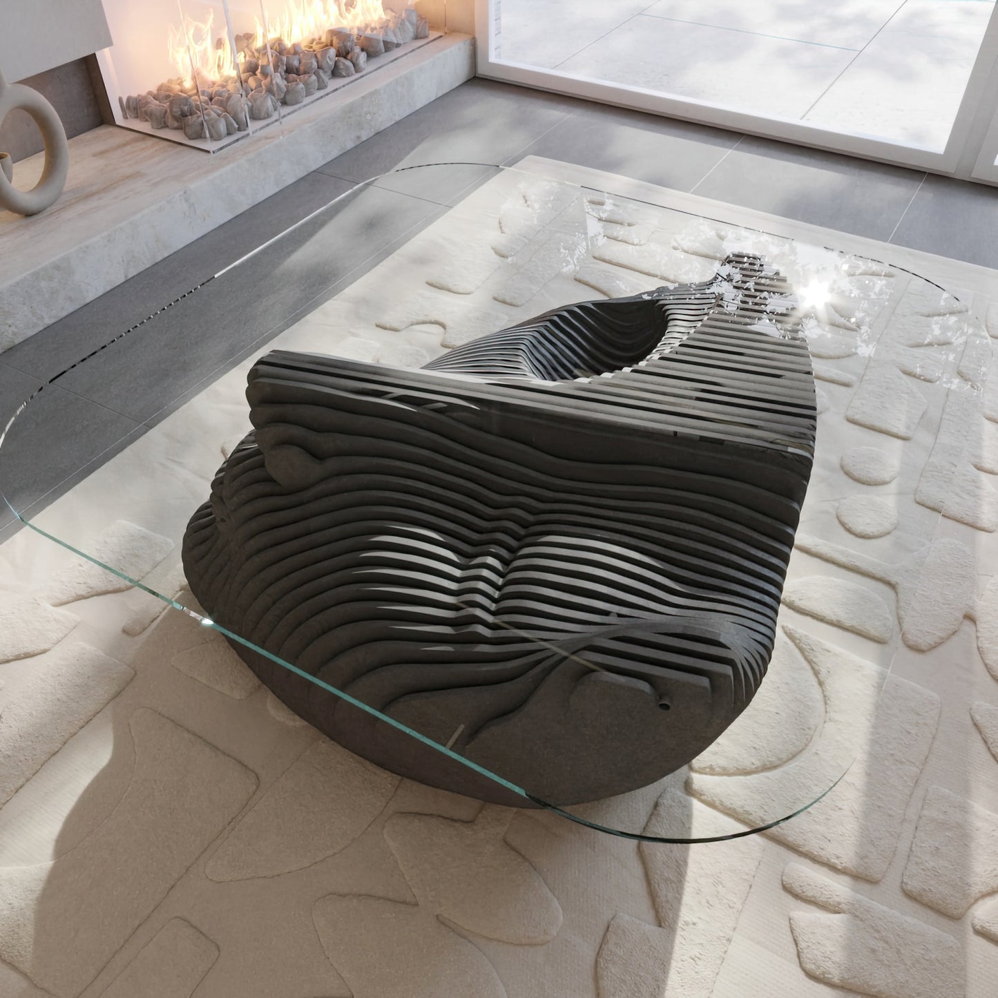 Asteris: Glass Coffee Table